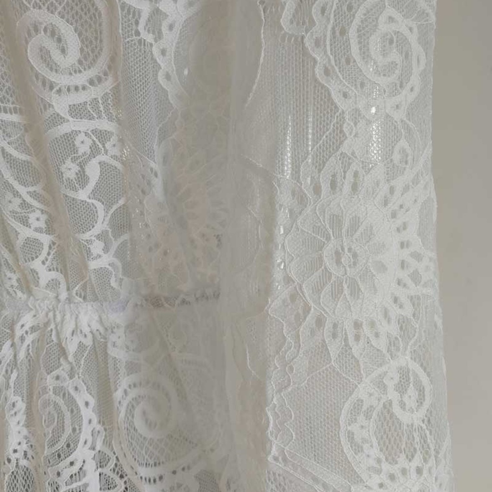 Bohemian White Lace Beach Cover up Bell Sleeve - Picture 10 of 13